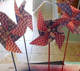 pinwheels, crafts, how to, patriotic decor ideas