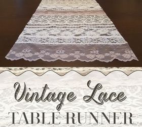vintage lace table runner, crafts, dining room ideas, how to