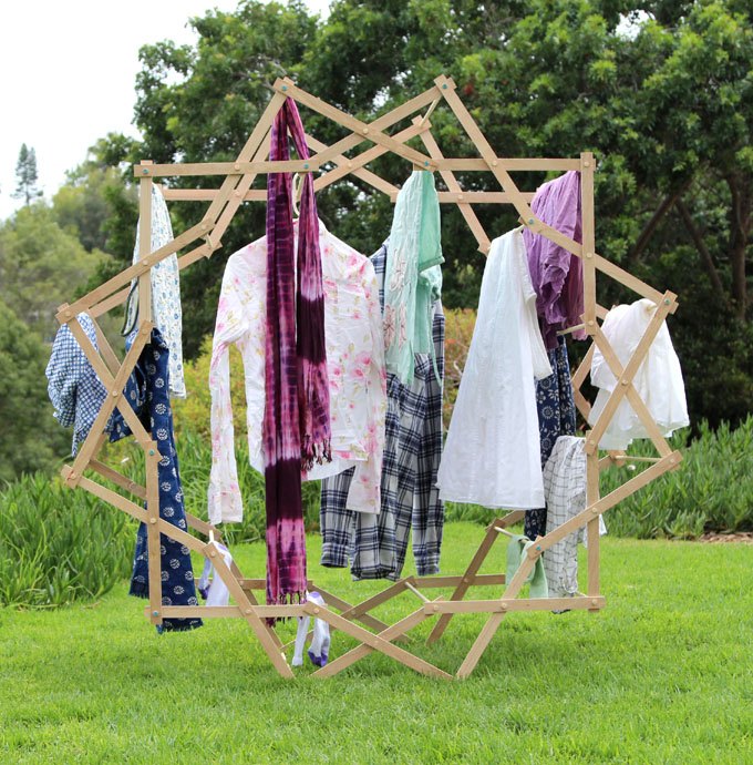 make a star shaped clothes drying rack, diy, laundry rooms, pallet, storage ideas, tools, woodworking projects
