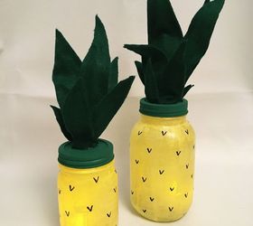 mason jar pineapple night light luminaries, crafts, home decor, lighting, mason jars