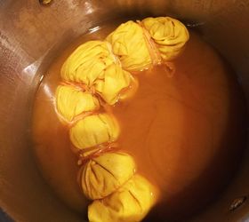 tie dye fabric using turmeric yes the kitchen spice, crafts, go green, how to, reupholster
