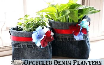 Make Some Upcycled Denim Planters
