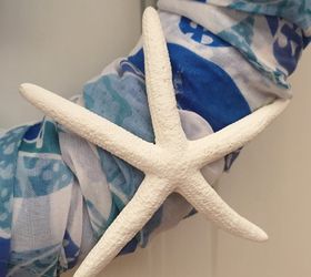 coastal scarf wreath, crafts, how to, wreaths