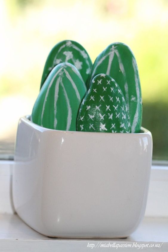 diy faux cacti in a pot , crafts, gardening, how to