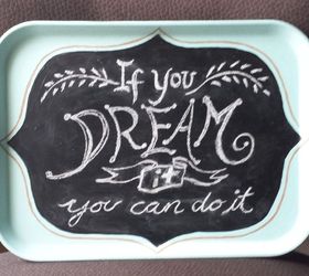 upcycled food tray chalkboard, chalkboard paint, crafts, repurposing upcycling