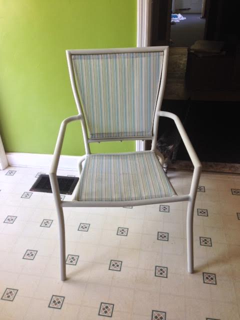 from drab to fab, outdoor furniture, painted furniture, Old drab faded chairs