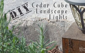  Luzes de paisagem de cubo de cedro DIY
