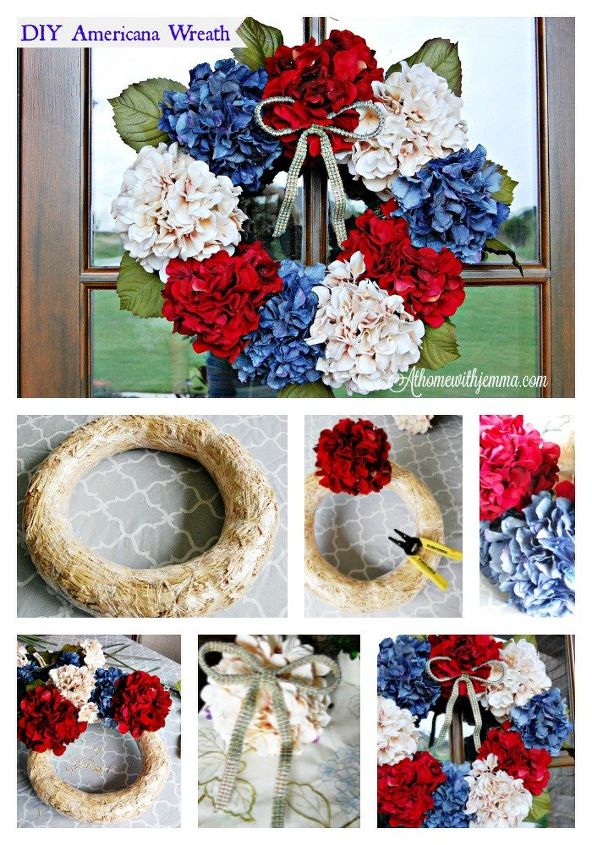 simple diy patriotic wreath, crafts, how to, patriotic decor ideas, seasonal holiday decor, wreaths