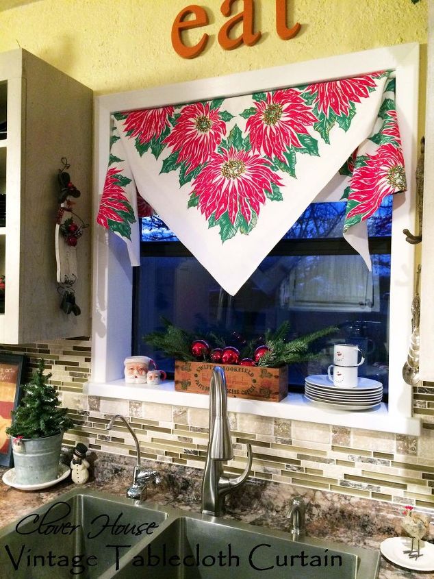 9 genius decorating hacks using tablecloths, Turn a tablecloth into an easy window curtain
