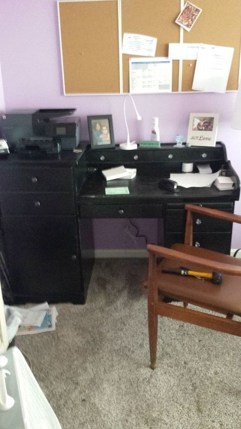 q the desk in my office needs an upgrade, painted furniture, painting wood furniture, woodworking projects