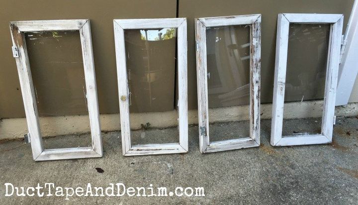 upcycled windows to bbq grill utensil organizer red white blue, chalk paint, organizing, painting, repurposing upcycling