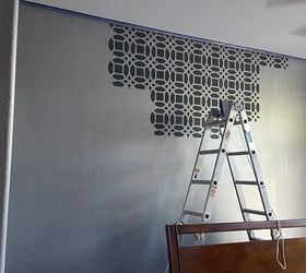 Master Bedroom Stencil Accent Wall Hometalk