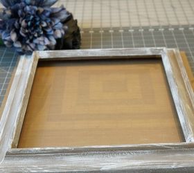 picture frame wreath using dry brushed painted frame, crafts, repurposing upcycling, wreaths
