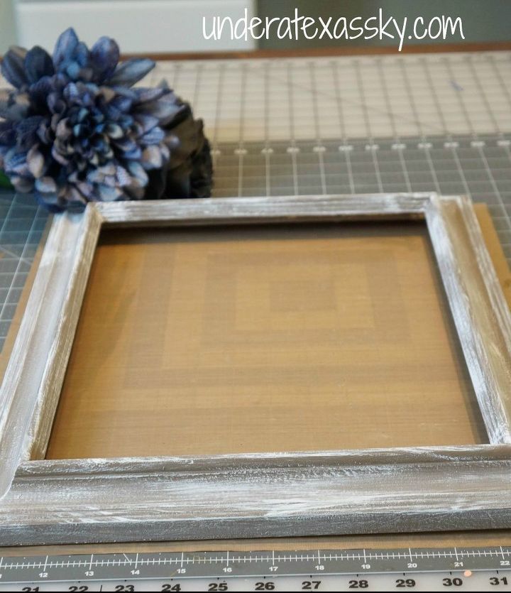 picture frame wreath using dry brushed painted frame, crafts, repurposing upcycling, wreaths