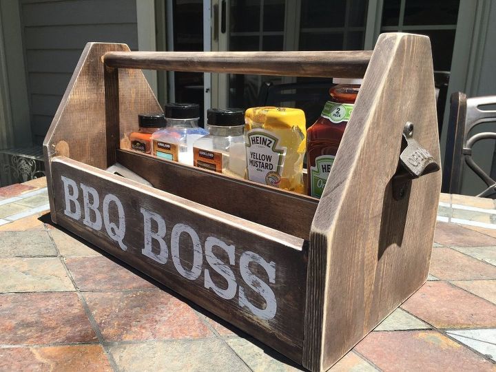 diy wood bbq caddy hometalk