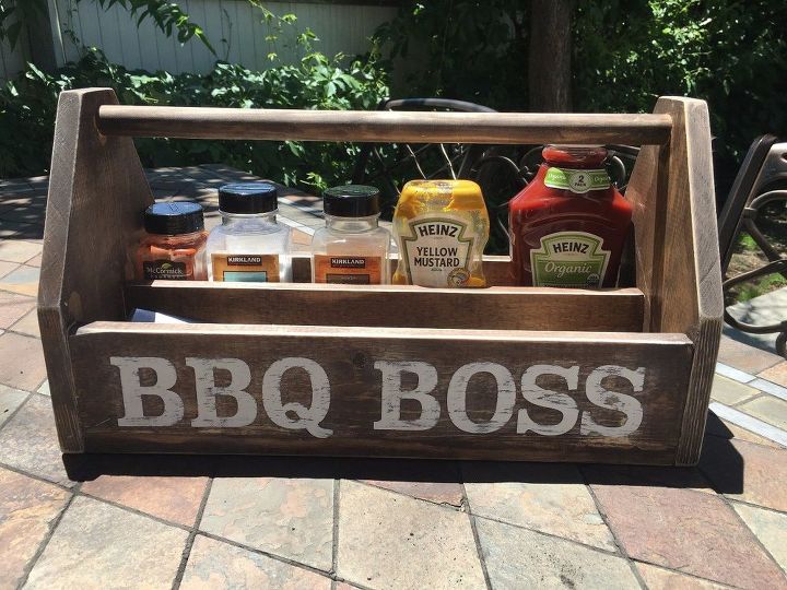 diy wood bbq caddy, crafts, how to, storage ideas, woodworking projects