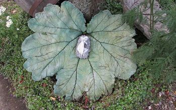 How to Cast a Cement Garden Leaf
