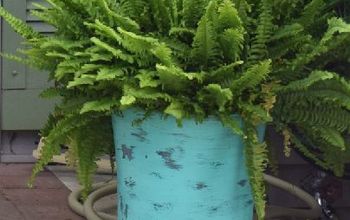 DIY Large Planters... From Trash Cans!