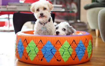 Upcycled Rubber Tire Pet Bed