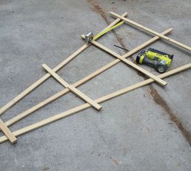 easy diy fan trellis to spruce up your vines creepers, Cutting s done Are you ready to assemble