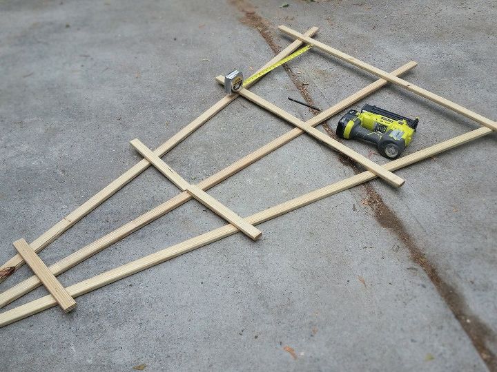 easy diy fan trellis to spruce up your vines creepers, Cutting s done Are you ready to assemble
