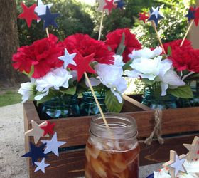 decoracin de picnic del 4 de julio con estrellas