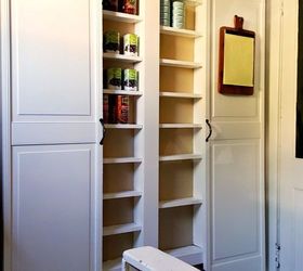 pantry between the studs, diy, kitchen design, organizing, shelving ideas, storage ideas, woodworking projects