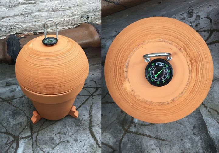 terra cotta pot smoker, appliances, concrete masonry, crafts, gardening, go green, outdoor living, plumbing, tools