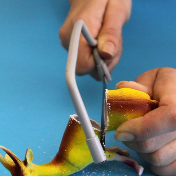 turn toy animals into fun clothing hooks