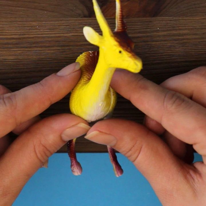 turn toy animals into fun clothing hooks