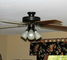 13 ways to upgrade your boring ceiling fan on a budget, Turn a brass base into a bronze beauty