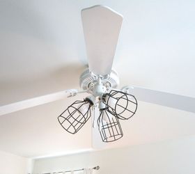 13 ways to upgrade your boring ceiling fan on a budget, Update your lamp shades to a trendier style
