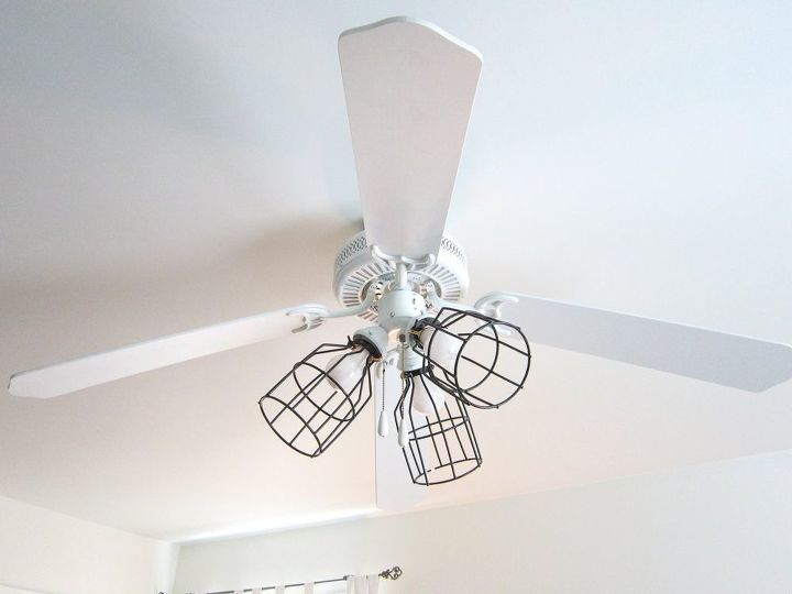 13 ways to upgrade your boring ceiling fan on a budget, Update your lamp shades to a trendier style