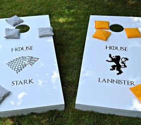 diy game of thrones cornhole boards, how to, woodworking projects