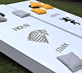 diy game of thrones cornhole boards, how to, woodworking projects