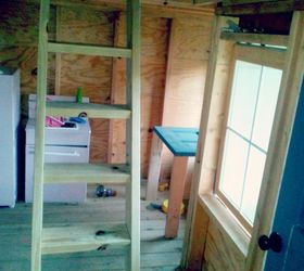 custom built playhouse, diy, entertainment rec rooms, outdoor living, painting, porches, woodworking projects
