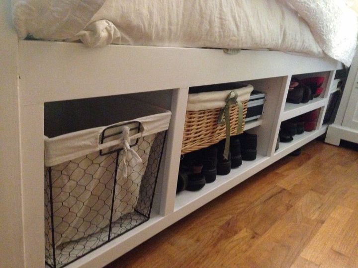 queen sized storage bed, storage ideas
