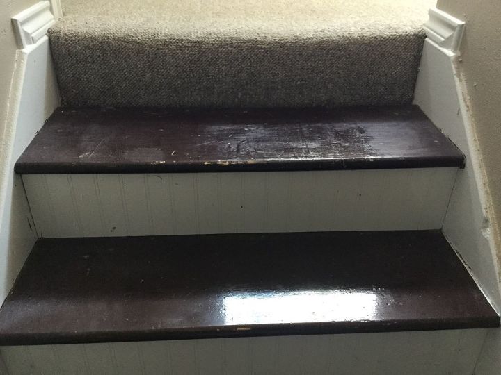 existing stair treads risers installed over carpet help