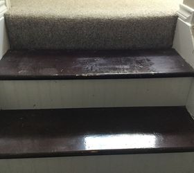 Existing stair treads & risers installed over carpet! Help! Hometalk