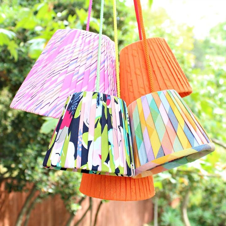 no sew easy pleated lampshades, crafts, home decor, how to, reupholster