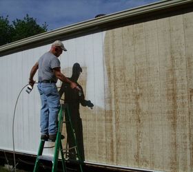 repainting masonite siding, diy, home improvement, home maintenance repairs, painting