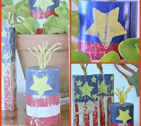how to create a safe firecracker, crafts, how to, patriotic decor ideas, seasonal holiday decor