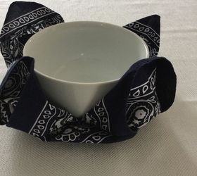 bandana bowls, crafts, repurposing upcycling