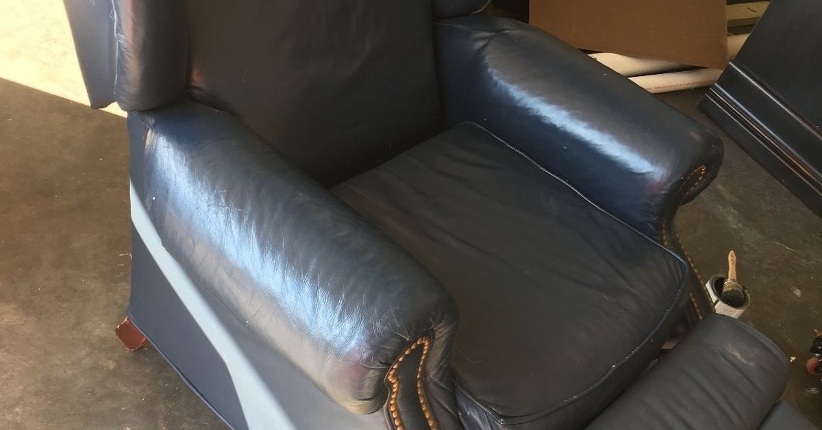 Annie Sloan Painted Leather Chair Hometalk