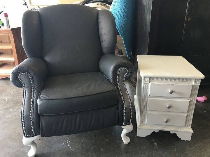 Annie Sloan Painted Leather Chair Hometalk