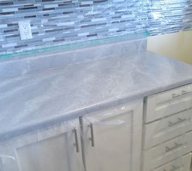 my kitchen updo how i marbled the counter tops with paint