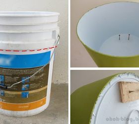 turn old buckets into wall shelves, repurposing upcycling, shelving ideas, storage ideas