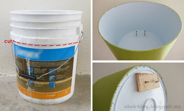 turn old buckets into wall shelves, repurposing upcycling, shelving ideas, storage ideas