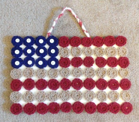 yoyo bandeira americana de croch