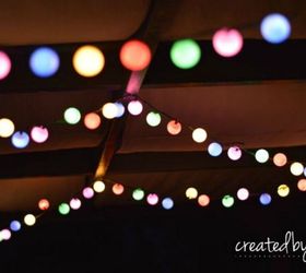 s 16 unexpected ways to use christmas lights this summer, christmas decorations, home decor, lighting, repurposing upcycling, Make colorful globes with ping pong balls